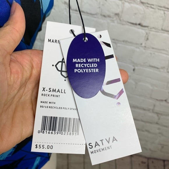 Satva Black & Blue Maria Tank XS - Picture 5 of 5